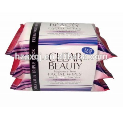 10pcs/25pcs Clear Beauty Facial Wipes Small Pack OEM welcomed